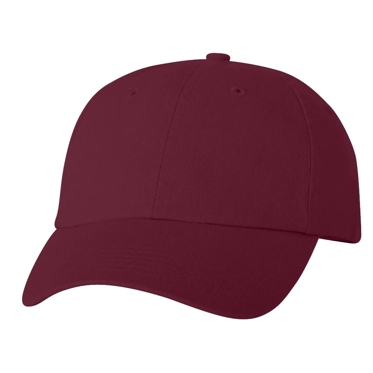 Adult Bio-Washed Cotton Unstructured Dad Hat w/ Adjustable Strapback