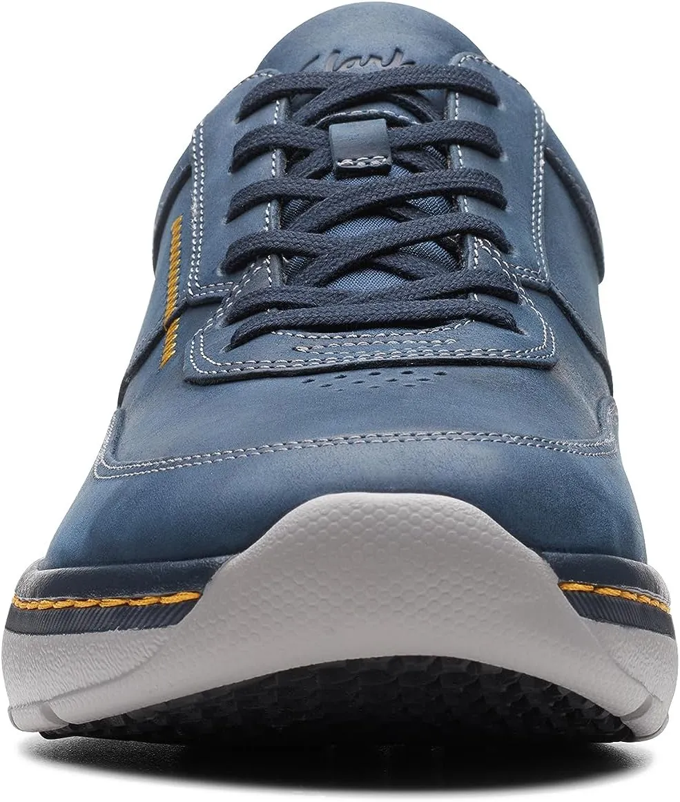 Clarkspro Lace Clarks Sneakers, Navy Leather