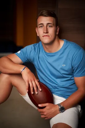 Core Tee in Aegean Blue