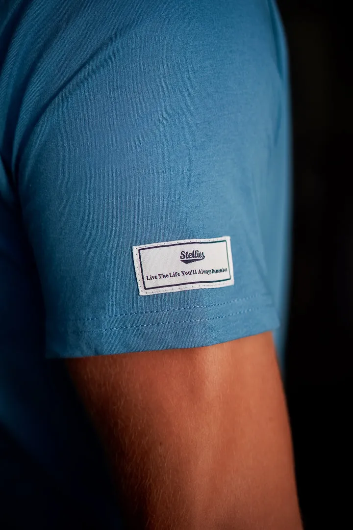 Core Tee in Aegean Blue