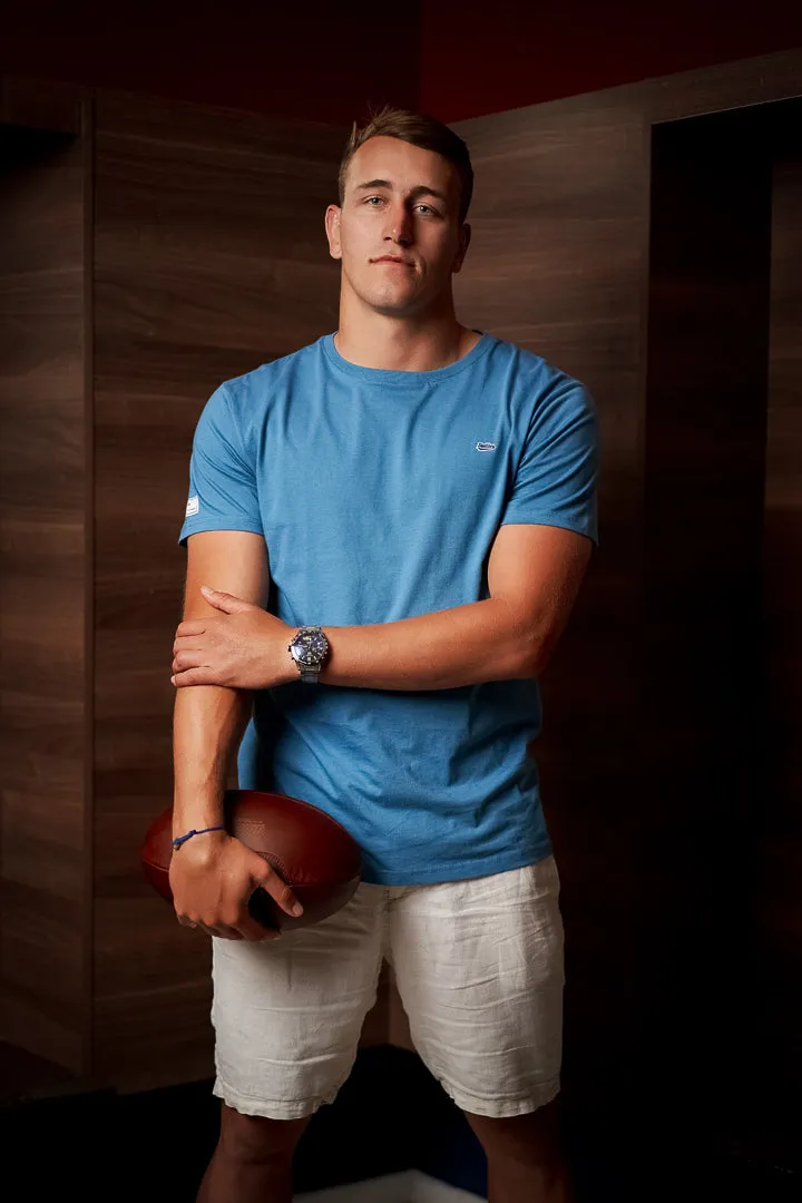 Core Tee in Aegean Blue