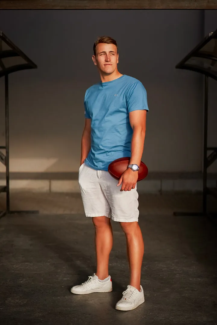Core Tee in Aegean Blue