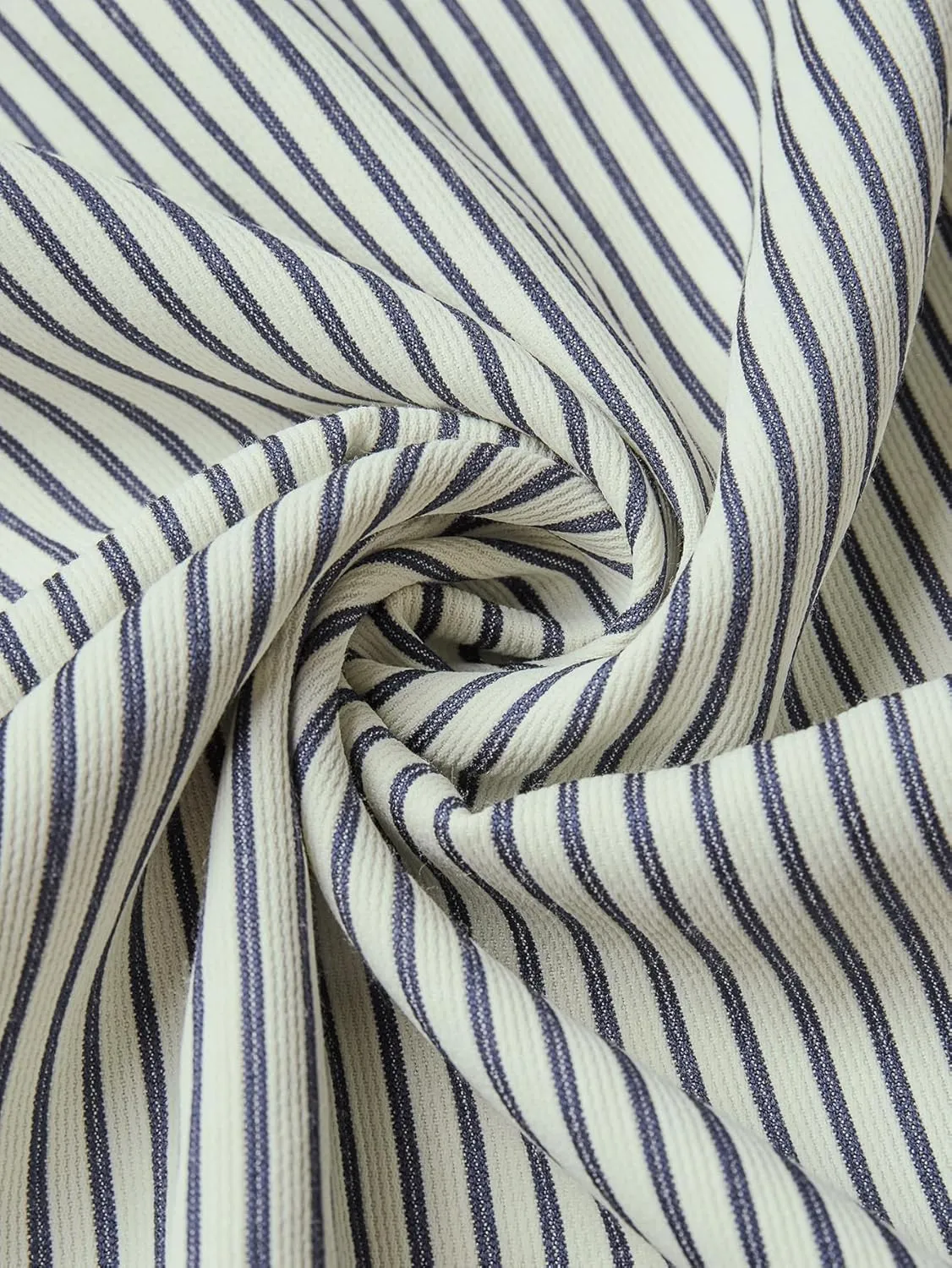 Hardaddy Men's Classic Color Contrast Striped Shirt Long Sleeve Casual Button Down Shirts Blouse