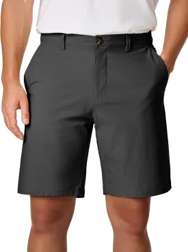 JMIERR Men's Chino Shorts Casual Summer 9" Inch Stretch Moisture-Wicking Golf Dress Short with Zipper Pocket