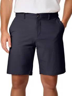 JMIERR Men's Chino Shorts Casual Summer 9" Inch Stretch Moisture-Wicking Golf Dress Short with Zipper Pocket