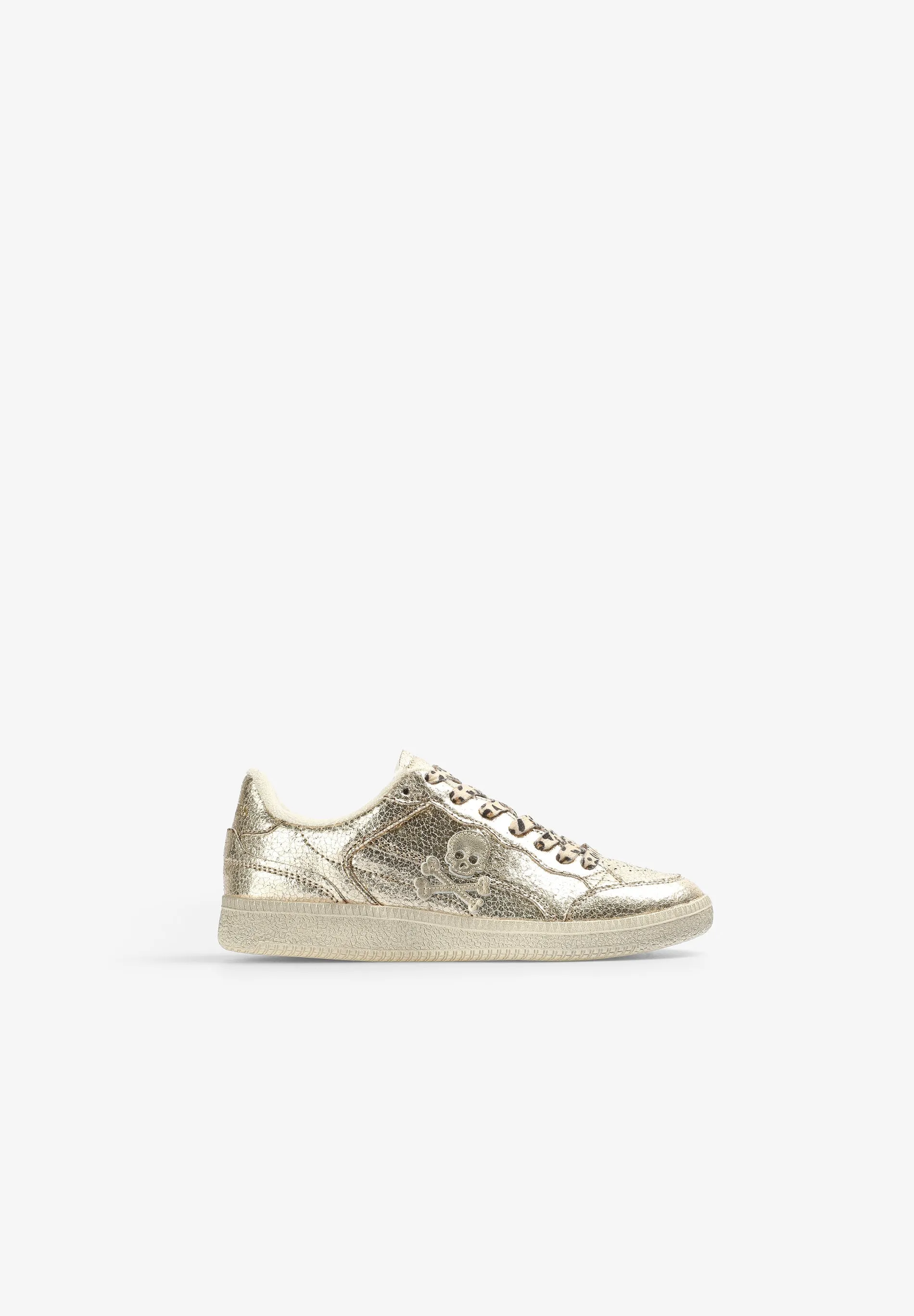 METALLIC SKULL SNEAKERS