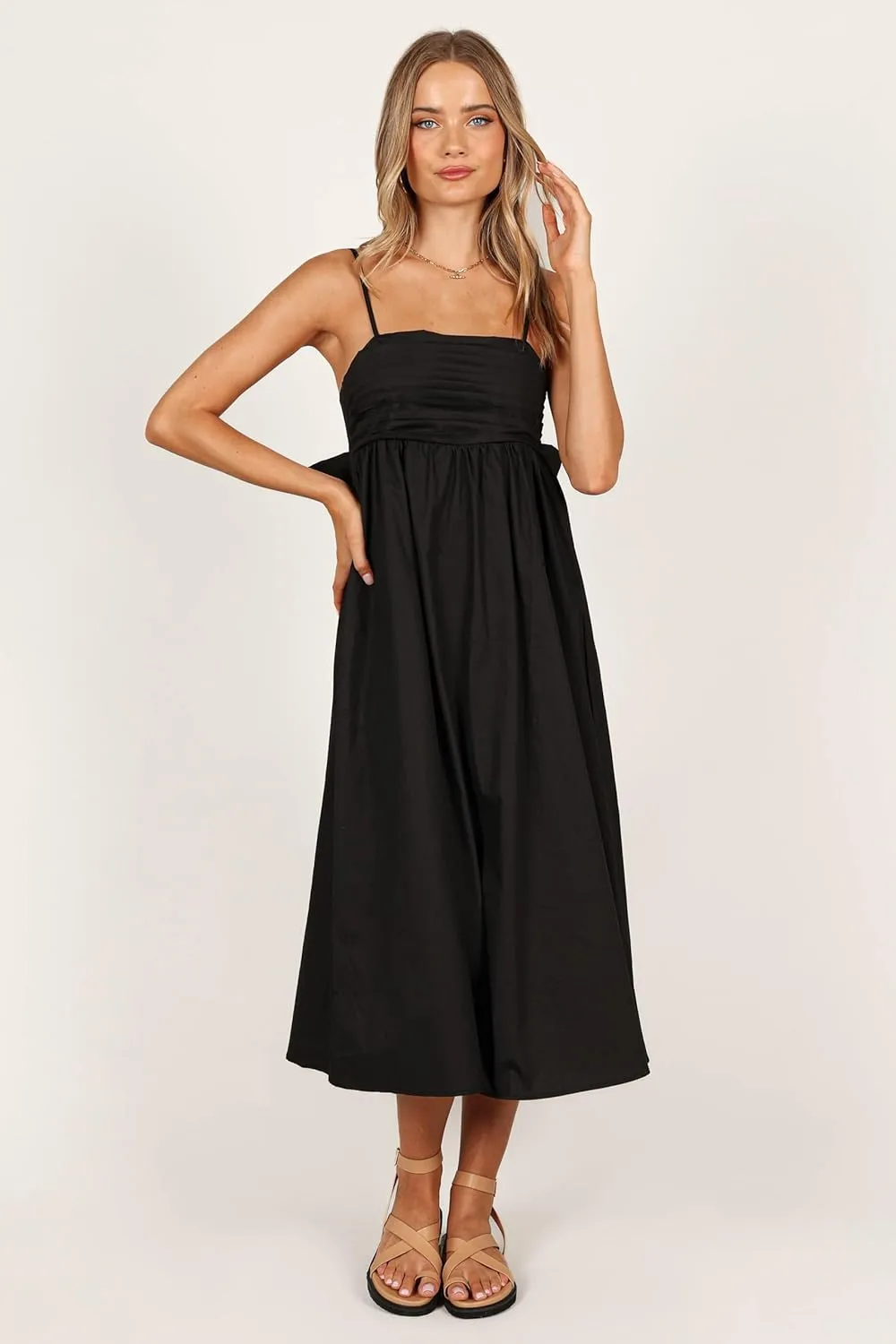 Petal & Pup Women's Alice Bow Back Midi Dress