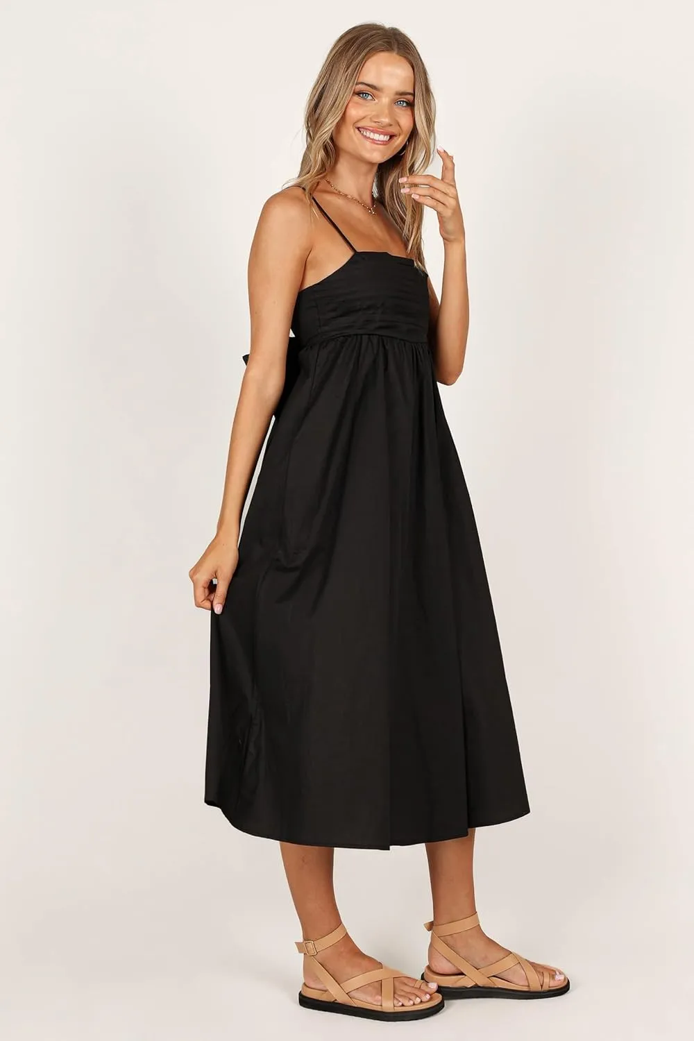Petal & Pup Women's Alice Bow Back Midi Dress