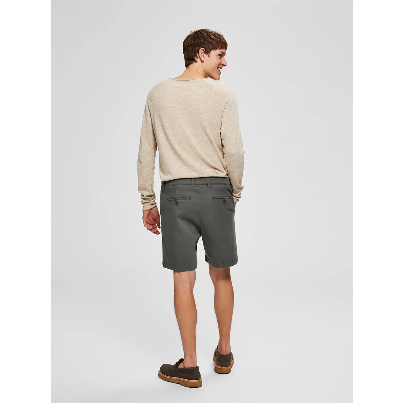 Selected Homme Green Chino Shorts