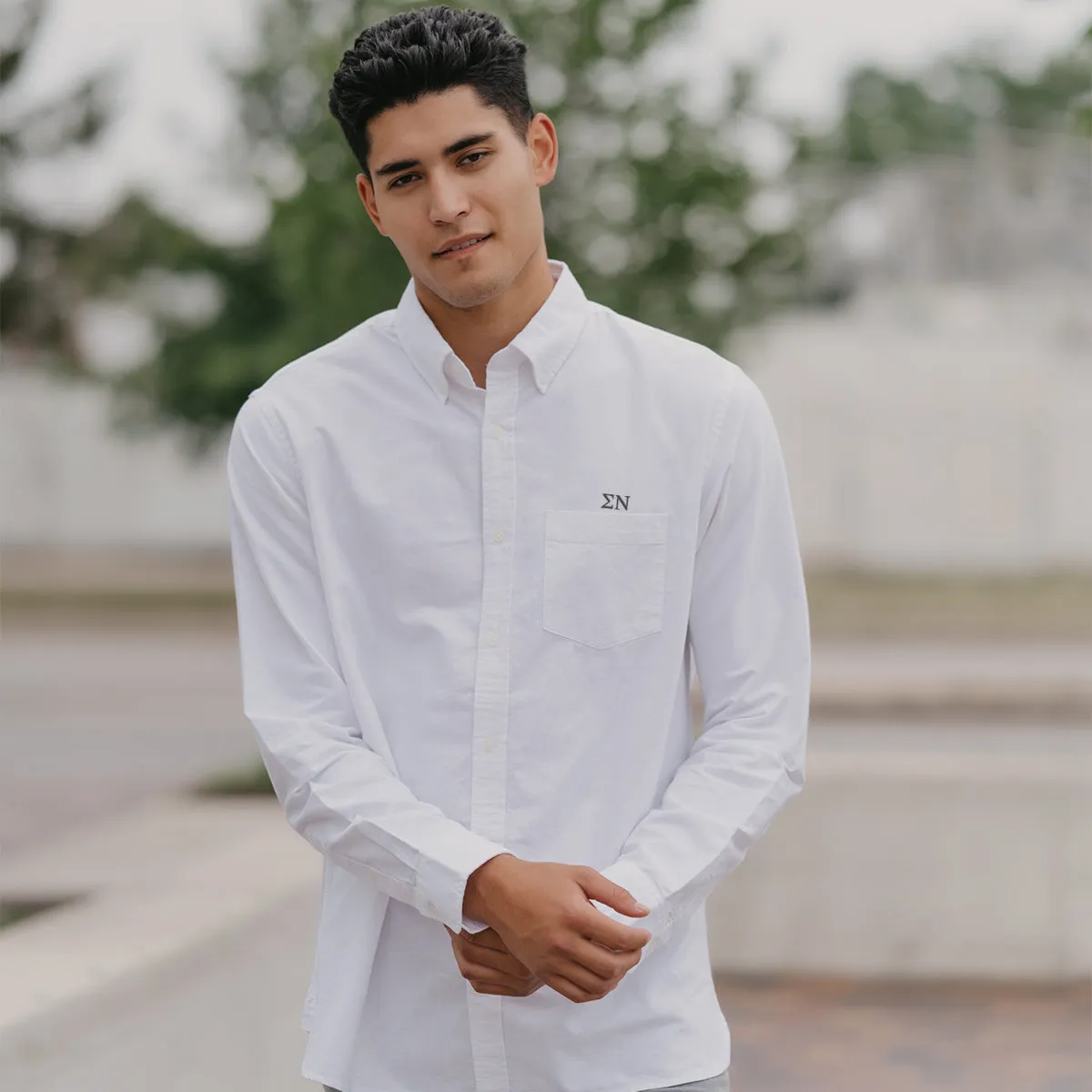 SigEp Brooks Brothers Oxford Button Up Shirt