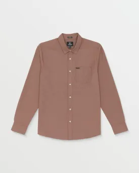 Veeco Oxford Long Sleeve Shirt - Nutmeg