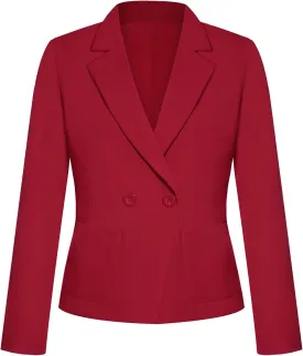 Womens Work Office Blazers Long Sleeve Single-Breasted Open Front Lapel Collar Blazer Jackets Suits with Pockets